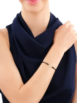 Discount Apart Bransoletka z elementami żółtego złota i diamentami - książka - 0,01 ct - próba 375