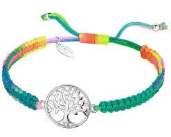 Sale Apart Bransoletka z elementami srebra z efektem Tie Dye - drzewko