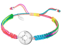 Apart Bransoletka z elementami srebra z efektem Tie Dye - kompas< Wszystkie