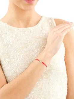 Apart Bransoletka z elementami żółtego złota i diamentem - aniołek, serce - 0,003 ct - próba 375< Wszystkie