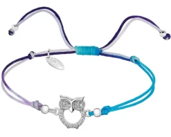 Apart Bransoletka z elementami srebra i cyrkoniami z efektem Tie Dye - sowa< Wszystkie