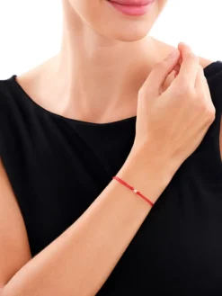 Apart Bransoletka z elementami żółtego i białego złota i diamentem - 0,007 ct - próba 375< Bransoletki Z Diamentami