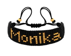 Clearance Apart Bransoletka z elementami z żółtego złota i koralikami - Monika