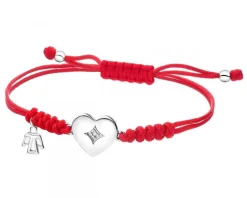Apart Bransoletka z elementami białego złota i diamentem - serce, aniołek - 0,003 ct - próba 585< Wszystkie