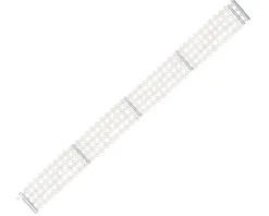 Outlet Apart Bransoletka z perłami, diamentami i elementami białego złota - próba 585