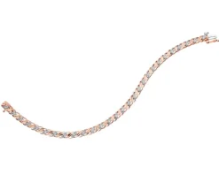 Apart Bransoletka z różowego złota z diamentami - 18 cm - 0,35 ct - próba 585< Bransoletki Z Diamentami