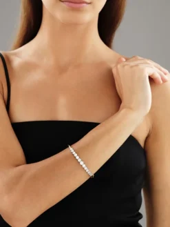 New Apart Bransoletka z żółtego i białego  złota z brylantami - 1,34 ct - próba 585