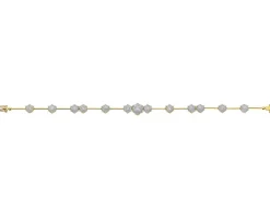 Hot Apart Bransoletka z żółtego i białego złota z brylantami - 18 cm - 1,75 ct - próba 585