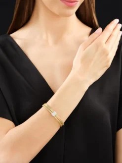 Apart Bransoletka z żółtego i białego złota z brylantami - 0,29 ct - próba 750< Wszystkie
