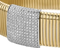 Apart Bransoletka z żółtego i białego złota z brylantami - 1,00 ct - próba 750< Wszystkie