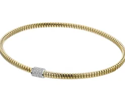 Apart Bransoletka z żółtego i białego złota z brylantami - 0,13 ct - próba 750< Wszystkie