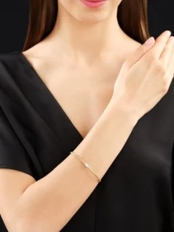 Apart Bransoletka z żółtego i białego złota z brylantami - 0,13 ct - próba 750< Wszystkie