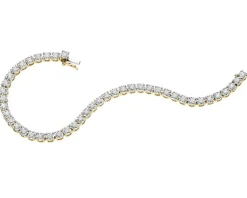 Apart Bransoletka z żółtego i białego złota z brylantami - 18 cm - 1,10 ct - próba 585< Bransoletki Z Diamentami