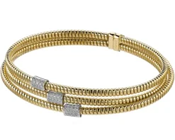 Apart Bransoletka z żółtego i białego złota z brylantami - 0,38 ct - próba 750< Wszystkie