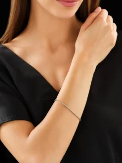 Apart Bransoletka z żółtego złota z diamentami - 18 cm - 0,24 ct - próba 585< Wszystkie