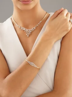 Discount Apart Bransoletka z żółtego złota z brylantami - 1,15 ct - próba 585
