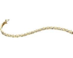 Apart Bransoletka z żółtego złota z diamentami - 18 cm - 0,50 ct - próba 585< Bransoletki Z Diamentami