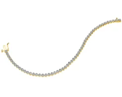 Discount Apart Bransoletka z żółtego złota z brylantami - 19 cm - 2,50 ct - próba 585