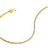 Hot Apart Bransoletka z żółtego złota z brylantami - 18 cm - 1,50 ct - próba 750