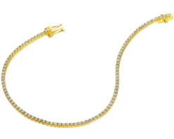 Hot Apart Bransoletka z żółtego złota z brylantami - 18 cm - 1,50 ct - próba 750
