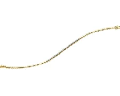 New Apart Bransoletka z żółtego złota z brylantami - 19 cm - 0,40 ct - próba 585