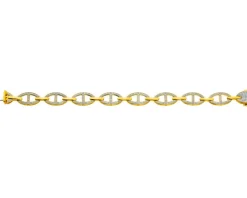 Apart Bransoletka z żółtego złota z diamentami - 18 cm - 0,45 ct - próba 585< Bransoletki Z Diamentami