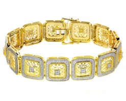 Apart Bransoletka z żółtego złota z diamentami - 18 cm - 1,50 ct - próba 585< Wszystkie