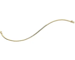 Sale Apart Bransoletka z żółtego złota z brylantami - 18 cm - 0,19 ct - próba 585