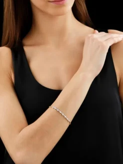 Apart Bransoletka z żółtego złota z brylantami - 18 cm - 0,47 ct - próba 585< Bransoletki Z Diamentami