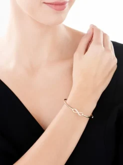 Apart Bransoletka z żółtego złota z diamentami - nieskończoność - 0,02 ct - próba 375< Wszystkie