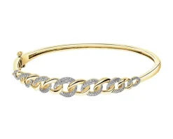 Apart Bransoletka z żółtego złota z  diamentami - 0,50 ct - próba 585