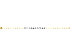 Sale Apart Bransoletka z żółtego złota z brylantami - 19 cm - 0,23 ct - próba 585