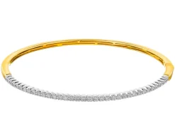 Sale Apart Bransoletka z żółtego złota z brylantami - 0,50 ct - próba 750