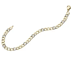 Apart Bransoletka z żółtego złota z diamentami - 19 cm - 0,33 ct - próba 585< Bransoletki Z Diamentami