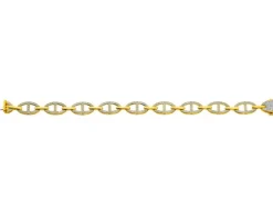Apart Bransoletka z żółtego złota z diamentami - 19 cm - 0,50 ct - próba 585< Bransoletki Z Diamentami
