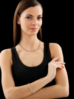 Apart Bransoletka z żółtego złota z diamentami - 19 cm - 0,50 ct - próba 585< Bransoletki Z Diamentami