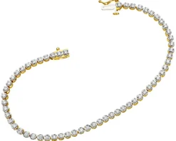 Best Apart Bransoletka z żółtego złota z brylantami - 19 cm - 1,35 ct - próba 585