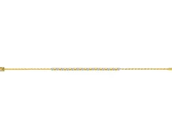 Apart Bransoletka z żółtego złota z brylantami - 19 cm - 0,16 ct - próba 585< Bransoletki Z Diamentami