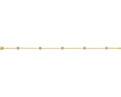 Online Apart Bransoletka z żółtego złota z brylantami - 18 cm - 0,31 ct - próba 585