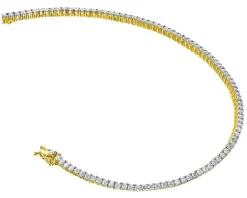 Hot Apart Bransoletka z żółtego złota z brylantami - 19 cm - 2,24 ct - próba 585