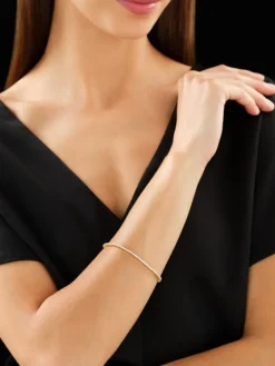 Hot Apart Bransoletka z żółtego złota z brylantami - 19 cm - 2,24 ct - próba 585