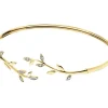 Apart Bransoletka z żółtego złota z diamentami - liście - 0,03 ct - próba 375< Wszystkie