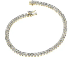 Hot Apart Bransoletka z żółtego złota z brylantami - 18 cm - 2,00 ct - próba 585