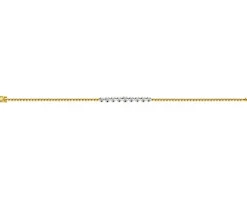 Apart Bransoletka z żółtego złota z brylantami - 19 cm - 0,30 ct - próba 585< Bransoletki Z Diamentami