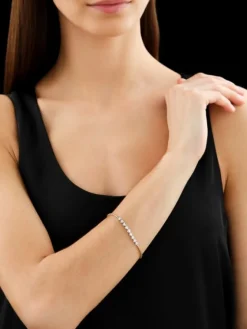 Apart Bransoletka z żółtego złota z brylantami - 19 cm - 0,30 ct - próba 585< Bransoletki Z Diamentami