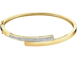 Online Apart Bransoletka z żółtego złota z diamentami - 0,18 ct - próba 585