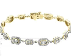 Apart Bransoletka z żółtego złota z diamentami - 19 cm - 2,66 ct - próba 585< Bransoletki Z Diamentami