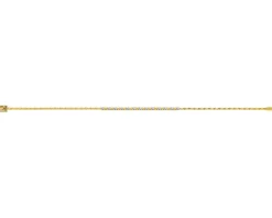 New Apart Bransoletka z żółtego złota z brylantami - 19 cm - 0,07 ct - próba 585