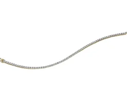 Clearance Apart Bransoletka z żółtego złota z brylantami - 18 cm - 3,55 ct - próba 585