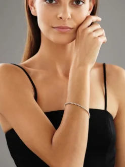 Apart Bransoletka z żółtego złota z brylantami - 18 cm - 0,76 ct - próba 585< Bransoletki Z Diamentami